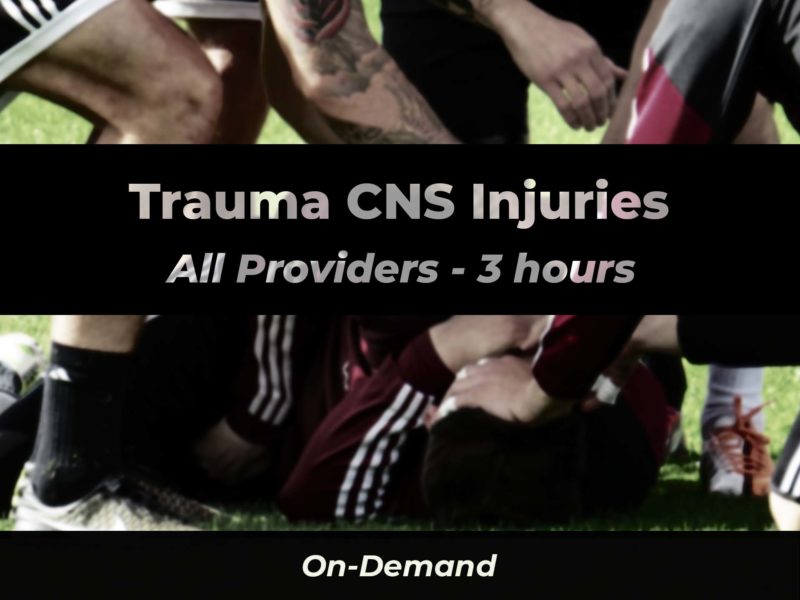 Trauma CNS Injuries All Providers