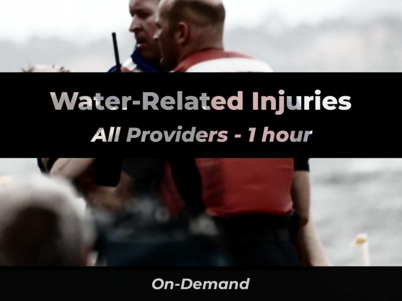 Water Related Injuries All Providers