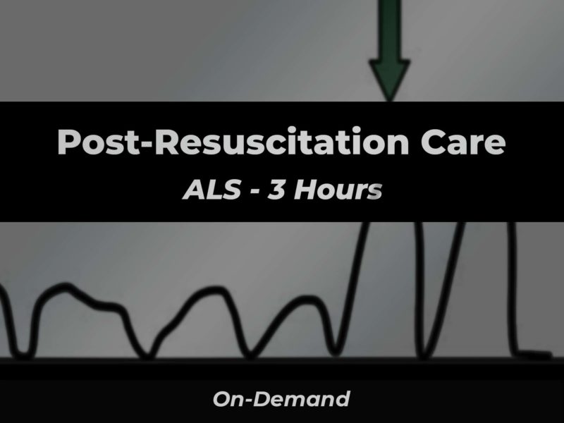 Post Resuscitation Care ALS