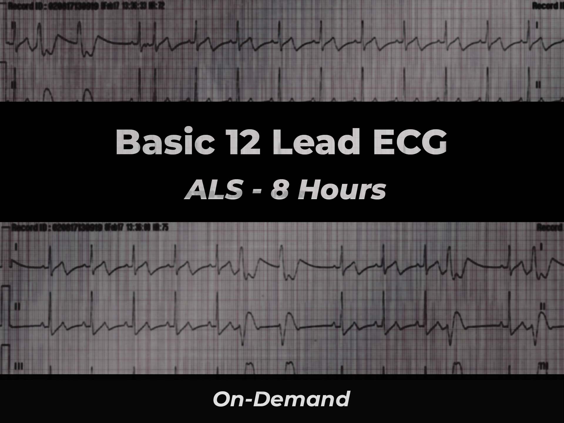 Basic 12 Lead ECG ALS | 911 e-Learning Solutions LLC