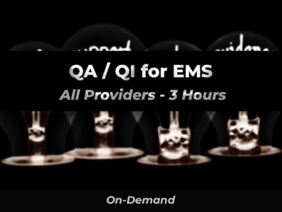 QA / QI - All Providers | 911 e-Learning Solutions LLC