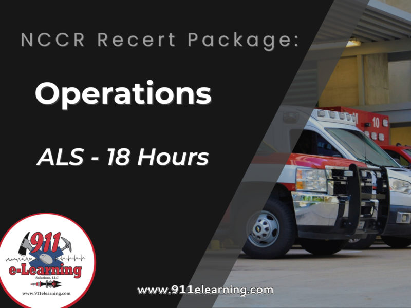 NCCR ALS Operations | 911 e-Learning Solutions LLC