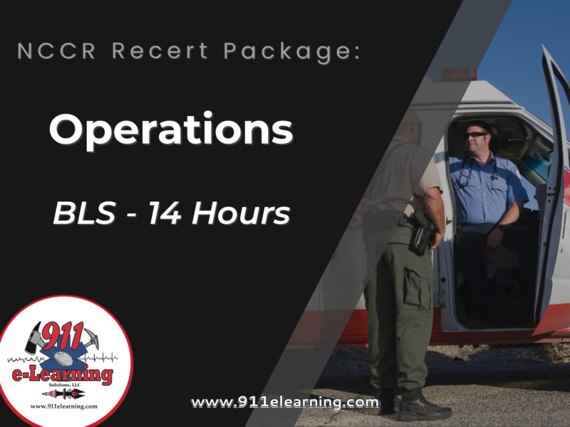 NCCR EMT Package - Operations | 911 e-Learning Solutions LLC